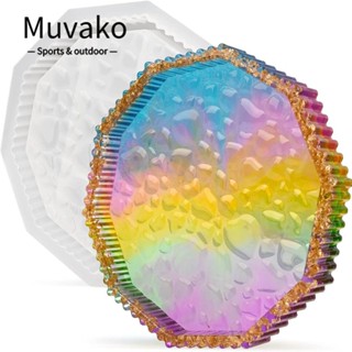 Muvako ถาดแม่พิมพ์ซิลิโคนเรซิ่น 19.3*18.4*2.6 ซม. สีขาว สําหรับทําขนมขบเคี้ยว