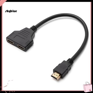 [Sy] Doonjiey 1 in 2 out HDMI-อะแดปเตอร์แยกสายเคเบิ้ลวิดีโอ ตัวผู้ เป็นตัวเมีย สําหรับ PC