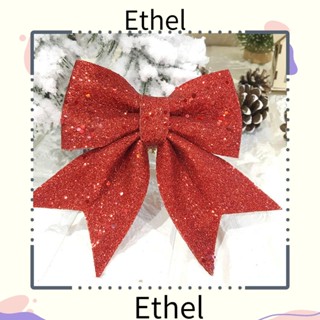 Ethel1 โบว์กลิตเตอร์ DIY สําหรับตกแต่งบ้าน ของขวัญคริสต์มาส