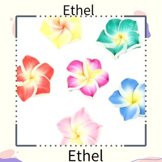 Ethel1 ลูกปัดดินโพลิเมอร์ รูปดอกไม้ 5 กลีบ 100 ชิ้น คละสี สําหรับทําเครื่องประดับ 100 ชิ้น