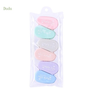 Dudu เทปลบคําผิด สีมาการอง แบบรีฟิล สําหรับนักเรียน 6 ชิ้น