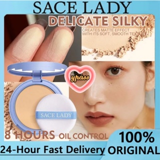 CYREAL SACE Lady Face Powder Matte Finish ควบคุมความมันติดทนนาน 3 สี Loose Setting Powder