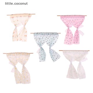 [little.coconut] ผ้าม่าน ลายดอกเดซี่จิ๋ว 1:12 สําหรับตกแต่งบ้านตุ๊กตา 1 ชิ้น