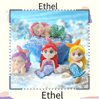 Ethel1 รูปปั้นนางเงือกจิ๋ว สําหรับตกแต่งบ้าน สวนบอนไซ บอนไซ