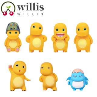 Willis โมเดลฟิกเกอร์ PVC รูปมังกรนมน้อย ของเล่นสําหรับเด็ก 7 ชิ้น ต่อชุด