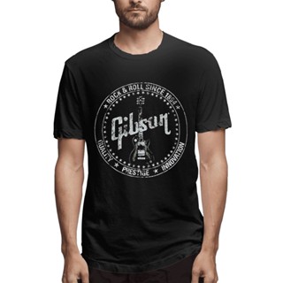 เสื้อยืดคอกลม ผ้าฝ้าย พิมพ์ลาย Gibson Since 1894 Mccarty Les Paul สไตล์วินเทจ สําหรับฮาโลวีน