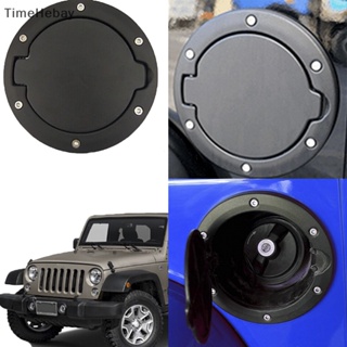 Timehebay ฝาครอบถังน้ํามันเชื้อเพลิง 2/4 สีดํา สําหรับ 07-18 Jeep Wrangler EN