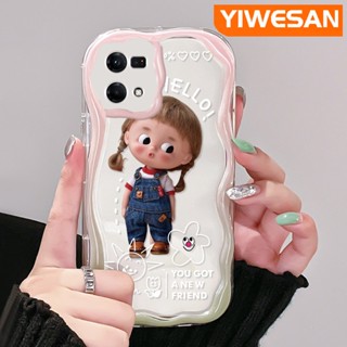 เคสโทรศัพท์มือถือแบบนิ่ม ใส กันกระแทก ลายการ์ตูนเด็กผู้หญิงซนน่ารัก สีสันสดใส สําหรับ OPPO Reno 7 4G Reno 8 4G F21 Pro F21s Pro Reno 4 Pro Reno 6