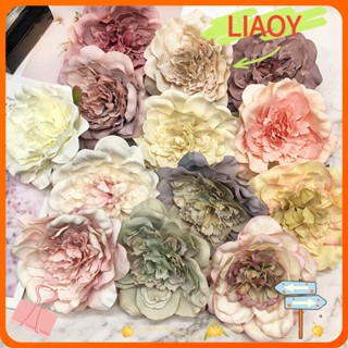 Liaoy ช่อดอกไม้ปลอม 10 ซม. สําหรับตกแต่งสมุดภาพ งานเลี้ยงวันเกิด DIY 5 ชิ้น