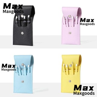 Maxg แหนบกําจัดขนคิ้ว 4/6 ชิ้น, เครื่องมือแต่งหน้า คีมกันคิ้ว ปลายขนตา ชุดแหนบ สเตนเลส มืออาชีพ คลิปขนตาผู้หญิง