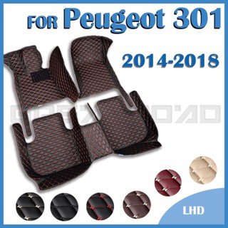 แผ่นรองพื้นรถยนต์ RHD อุปกรณ์เสริม สําหรับ Peugeot 301 2014 2015 2016 2017 2018