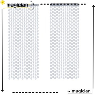 Mag ผ้าม่านฟอยล์ดิสโก้ สีเงิน ขนาด 3.3x6.6 ฟุต สําหรับตกแต่งปาร์ตี้วันเกิด 2 แพ็ค