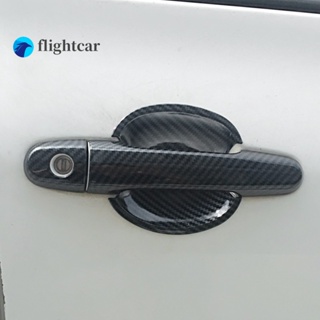 Flightcar ฝาครอบมือจับประตูรถยนต์ คาร์บอนไฟเบอร์ สําหรับ TOYOTA VIOS 2008-2013 Vivo XP90 NCP93