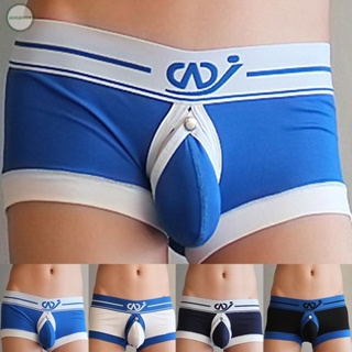 GORGEOUS~Comfortable and Breathable Mens Underwear Shorts with Open Pouch Boxer Briefs
