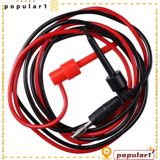 Popular สายเคเบิลทองแดง 500V 5A ปลั๊กกล้วย 500V 5A 100 ซม. และ PVC 4 มม. สําหรับมัลติมิเตอร์ ทดสอบไฟฟ้า 4 ชิ้น