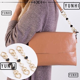 Yunhi อุปกรณ์เสริม สายกระเป๋าถือ รูปหัวใจ คุณภาพสูง สําหรับกระเป๋าถือ Pochette