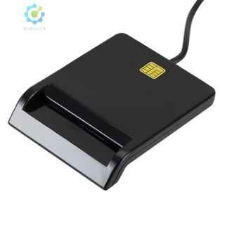 เครื่องอ่านการ์ดอัจฉริยะ แบบพกพา USB 2.0 DNIE ATM CAC IC ID Bank สําหรับ Windows Linux # [Hidduck.th]