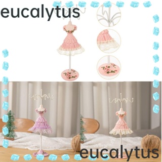 Eucalytus1 ขาตั้งโชว์เครื่องประดับ สร้อยคอ ต่างหู โลหะ เรซิ่น สีชมพู สีม่วง