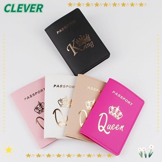 Clever กระเป๋าใส่หนังสือเดินทาง บัตรเครดิต หนัง PU แฟชั่น