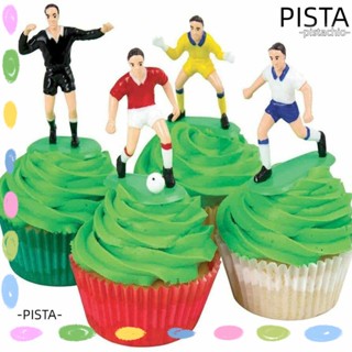 PISTA ชุดท็อปเปอร์ตกแต่งเค้ก ลายนักฟุตบอลตลก 9 คน สําหรับตกแต่งเค้กวันเกิด 9 ชิ้น