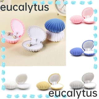 Eucalytus1 กล่องกํามะหยี่ สําหรับใส่แหวน ต่างหู 2 ชิ้น