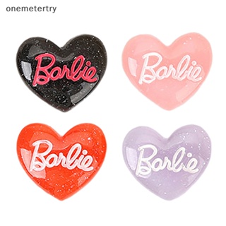 Onem กิ๊บติดผมเรซิ่น รูปหัวใจ เครื่องประดับ สําหรับตุ๊กตาบาร์บี้ DIY 5 ชิ้น