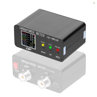 Tomobetter เครื่องวัดคลื่นไฟฟ้าดิจิทัล หน้าจอ LCD 1.8MHz-54MHz 240 * 240 SWR 0.5-120W