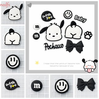 Nedfs แผ่นป้าย PVC ลาย Pochacco สําหรับทําเครื่องประดับ พวงกุญแจ กิ๊บติดผม DIY 5 ชิ้น