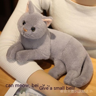 Cute kitten pillow simulation cat doll plush toy small flower cat doll pacify doll childrens gift L4T2