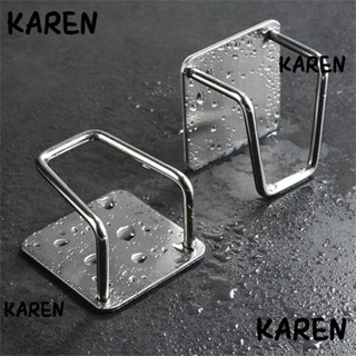 Karen 1 ชิ้น ที่วางฟองน้ํา ในครัวเรือน แปรงล้างจาน อุปกรณ์ครัว ตะขออ่างล้างจาน