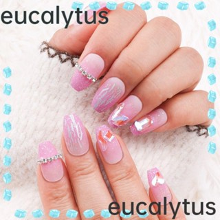 Eucalytus1 เล็บปลอม แบบกด ประดับเพชร DIY