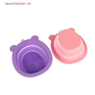 แผ่นซิลิโคน สําหรับขัดทําความสะอาดแปรงแต่งหน้า DIY