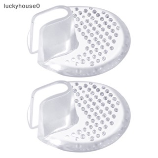 Luckyhouse0^^ แผ่นเจลซิลิโคนใส กันลื่น ขนาดเล็ก สําหรับรองเท้า