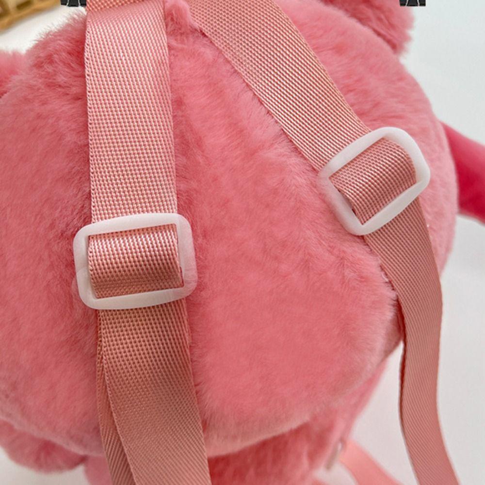 Keepin Kuromi Plush กระเป๋าเป้สะพายหลัง,การ์ตูน Cinnamoroll Plush กระเป๋าเป้สะพายหลัง, Kawaii Pochacco ตุ๊กตา Melody การ์ตูนกระเป๋านักเรียนหญิง