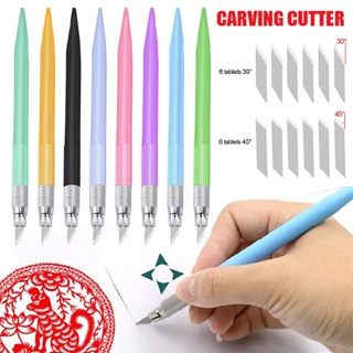 New 1 set Carving Cutter Art Craft Cutting Pen Blade Paper Cutter Precision