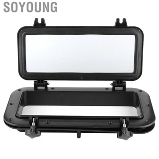 Soyoung Boat Porthole Rectangle 4mm Opening Portlight Rectangular Temper Glass Ultraviolet Resistant Windows for Yacht 400x200mm