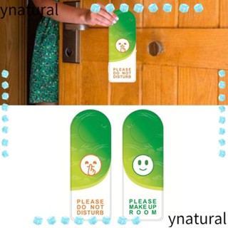 Ynatural ป้ายสัญลักษณ์ PVC แบบสองด้าน ทนทาน สําหรับแขวนประตูโรงแรม