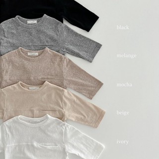 เสื้อท็อป ผ้าฝ้าย แบบหนา สีขาว สีดํา แฟชั่นฤดูใบไม้ร่วง และฤดูหนาว สไตล์เกาหลี สําหรับเด็กผู้หญิง