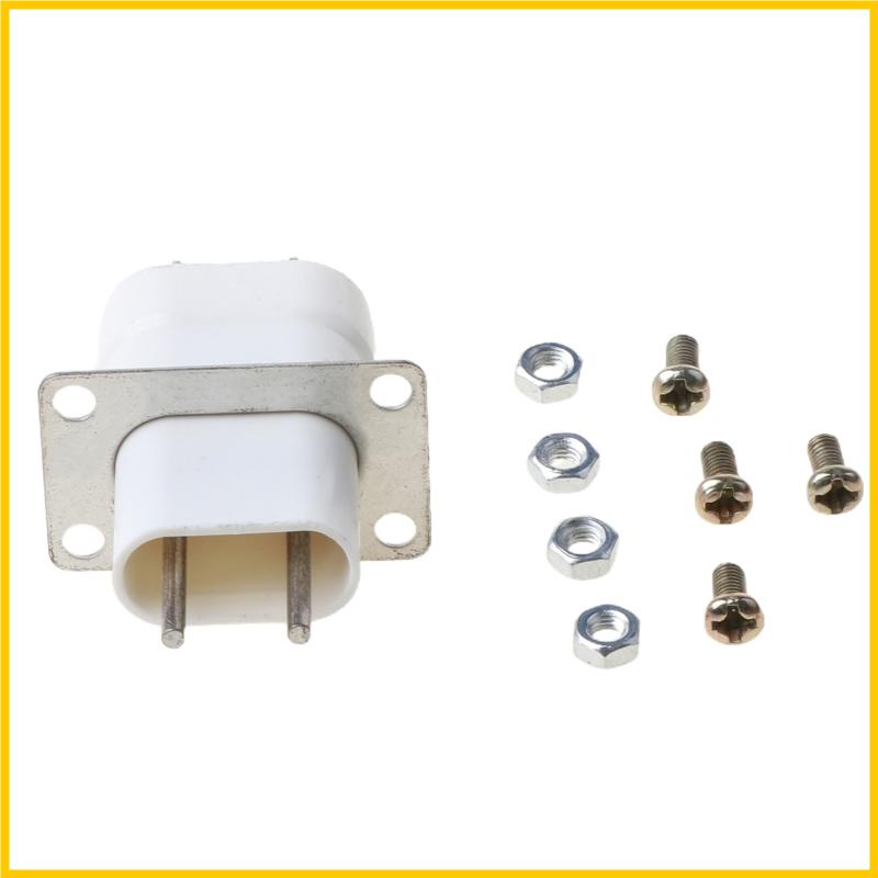 Zong ซ็อกเก็ตแปลงเส้นใยแม่เหล็กไฟฟ้า 4 Pin สีขาว สําหรับเตาอบไมโครเวฟ