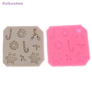 Ruisurshine ใหม่ แม่พิมพ์ซิลิโคน ลายเกล็ดหิมะ 3D สําหรับตกแต่งเค้ก ช็อคโกแลต ฟองดองท์ เบเกอรี่ 1 ชิ้น