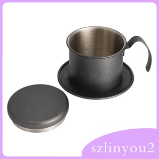 [szlinyou2] เครื่องกรองกาแฟ สเตนเลส แบบพกพา สไตล์เวียดนาม สําหรับร้านอาหาร ตั้งแคมป์ บาร์