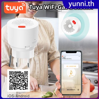 Tuya Wifi เครื่องตรวจจับการรั่วไหลของก๊าซธรรมชาติซ็อกเก็ตรูปเซ็นเซอร์การรั่วไหลของ Lpg การควบคุมระยะไกลการป้องกันความปลอดภัยเครื่องตรวจจับก๊าซผ่าน Google Alexa Yunni