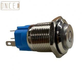 【ONCEMOREAGAIN】Push Button Switch With Power LED High Head Latching Switch Power Symbol