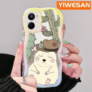 เคสโทรศัพท์มือถือ แบบใส ลายการ์ตูนกระรอกน้อยน่ารัก สีครีม สําหรับ Realme 10