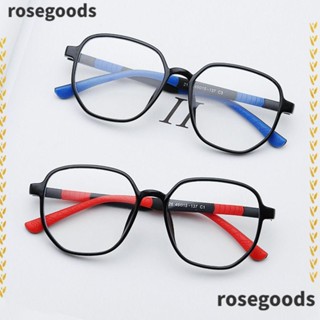 Rosegoods1 แว่นตาเด็ก แฟชั่น คอมพิวเตอร์ ป้องกันดวงตา กรอบเบาพิเศษ