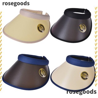 Rosegoods1 หมวกเบสบอล พลาสติกใส ฤดูร้อน อุปกรณ์เสริมกีฬา หมวกบังแดด