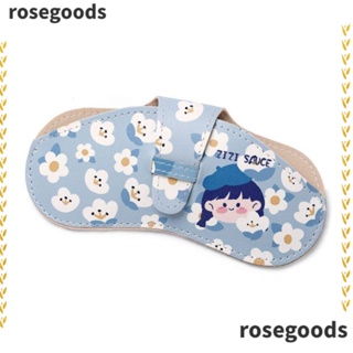 Rosegoods1 แว่นตา สร้างสรรค์ แบบพกพา หนัง PU ป้องกัน