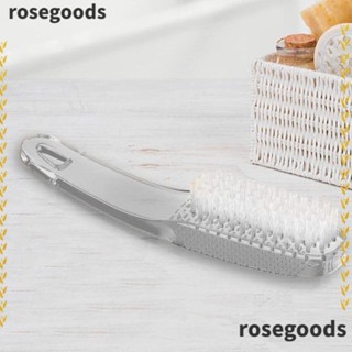 Rosegoods1 แปรงทําความสะอาดเล็บ ผู้หญิง ผู้ชาย แปรงกําจัดฝุ่น แปรงนิ้วเท้า