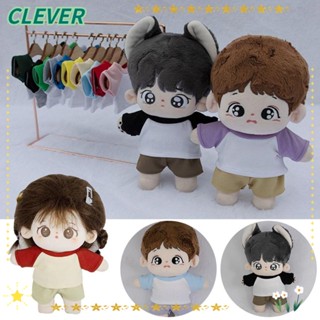 Clever เสื้อยืด ผ้าฝ้าย 10 ซม. 10 สี อุปกรณ์เสริม สําหรับตุ๊กตา