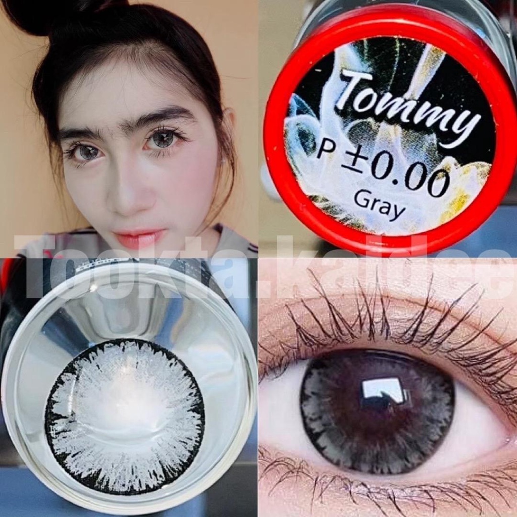 (ตาโต) คอนแทคเลนส์ ฝาแดง Tommy